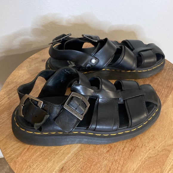 dr. Martens kassion leather gladiator fisherman sandal - Picture 1 of 8